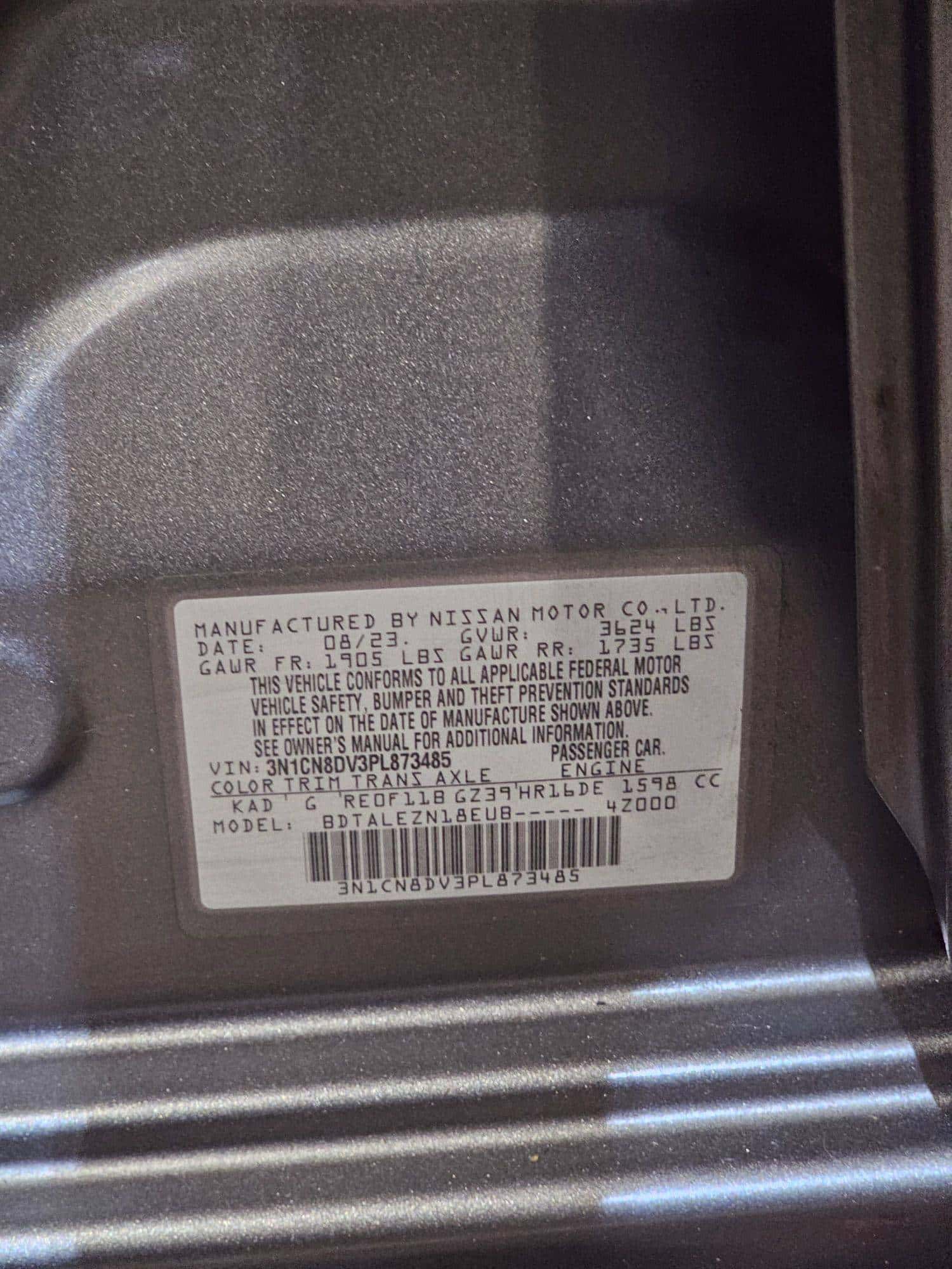 NISSAN VERSA 2023 thumbnail 7