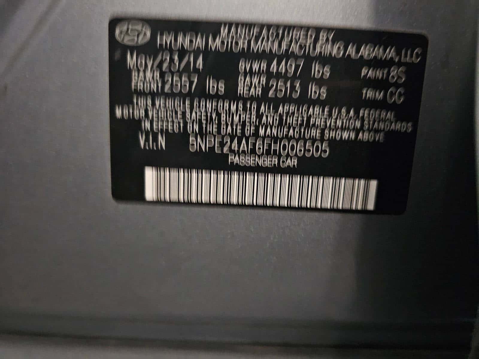 Hyundai Sonata 2015 thumbnail 7