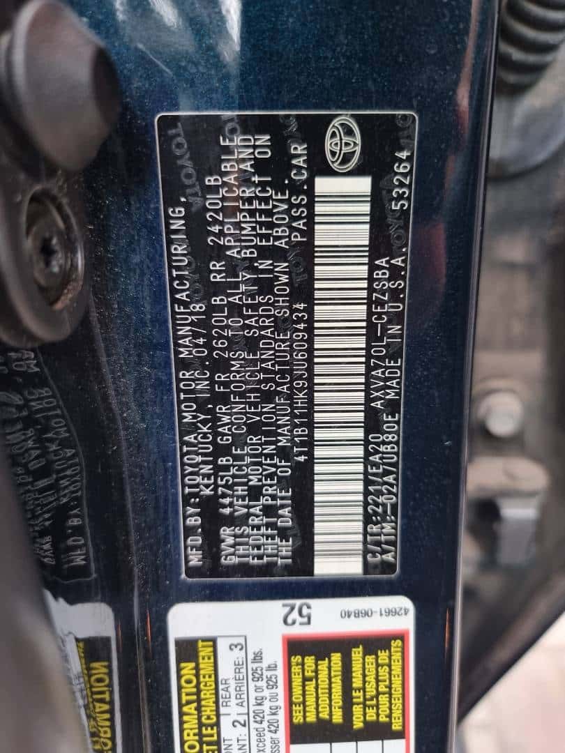 Toyota Camry 2018 thumbnail 7