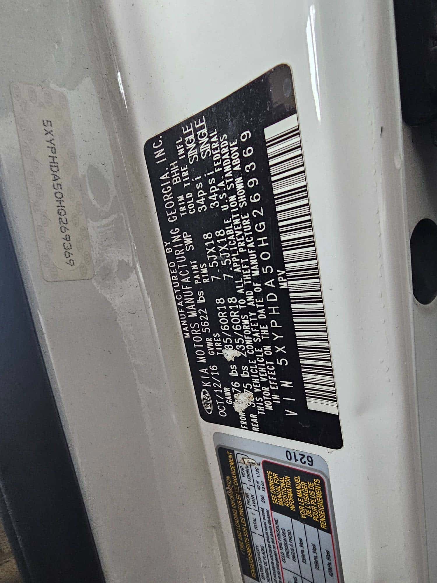 KIA SORENTO 2017 thumbnail 7