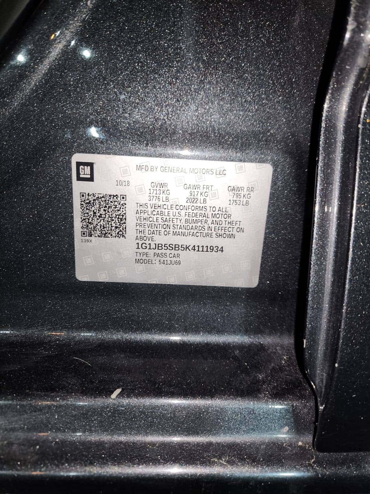 CHEVROLET SONIC 2019 thumbnail 7