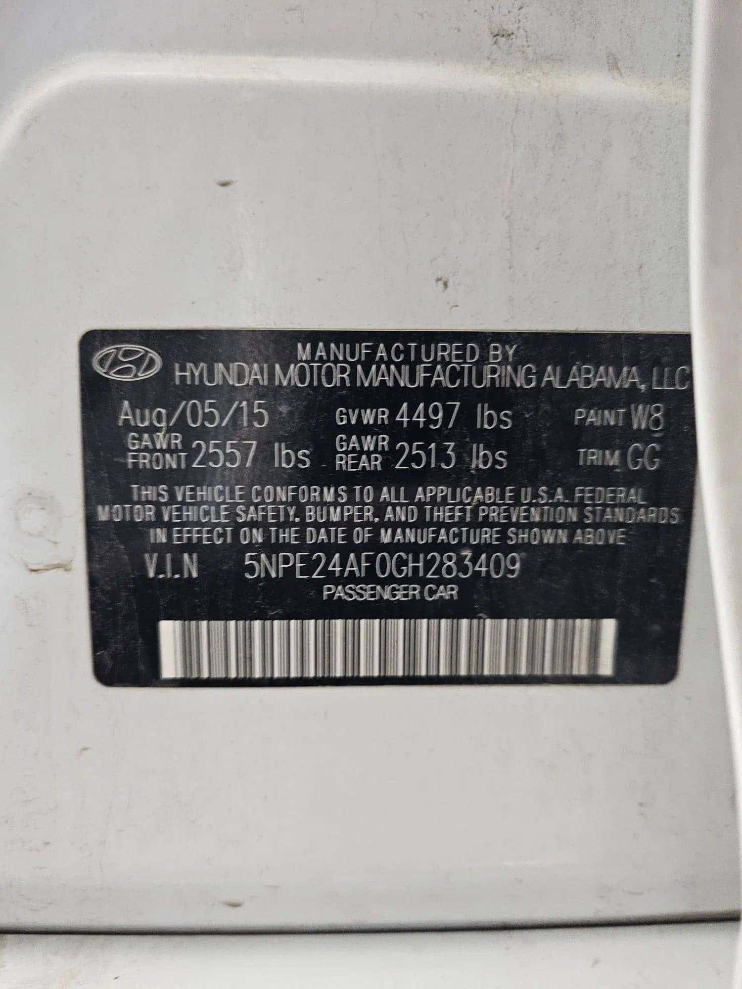 Hyundai Sonata 2016 thumbnail 4