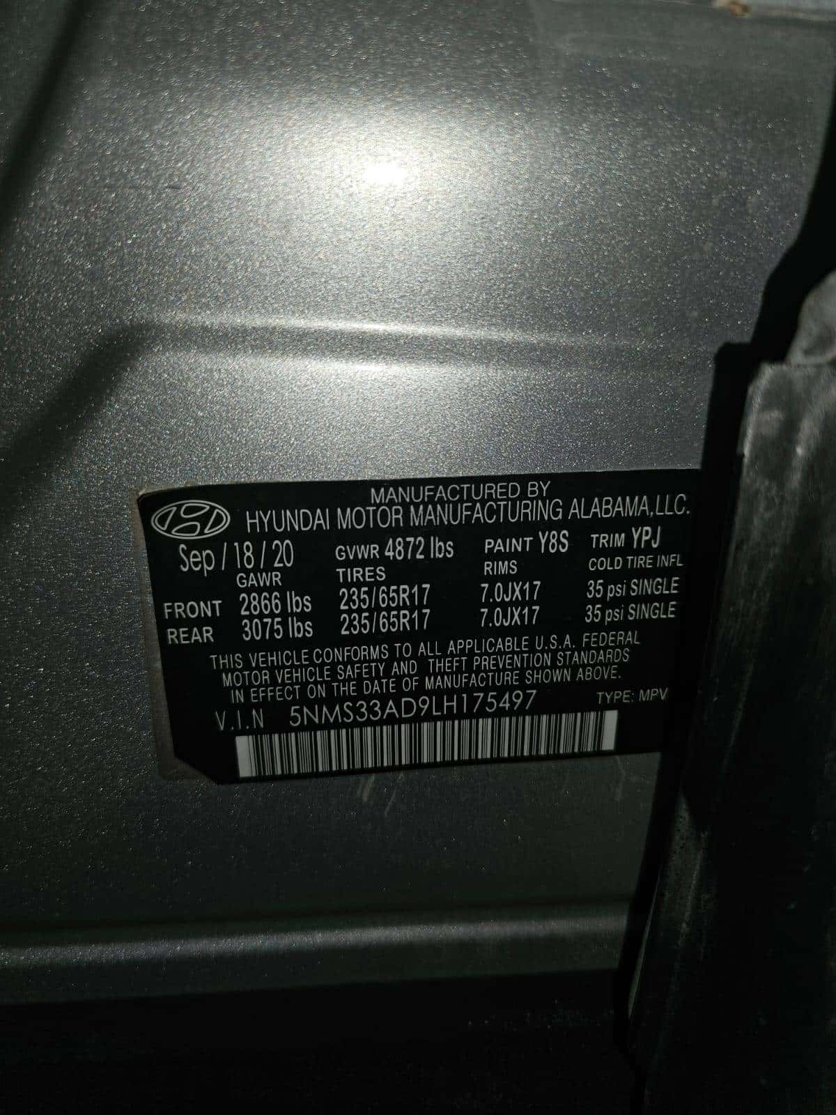 Hyundai Santa Fe 2020 thumbnail 7