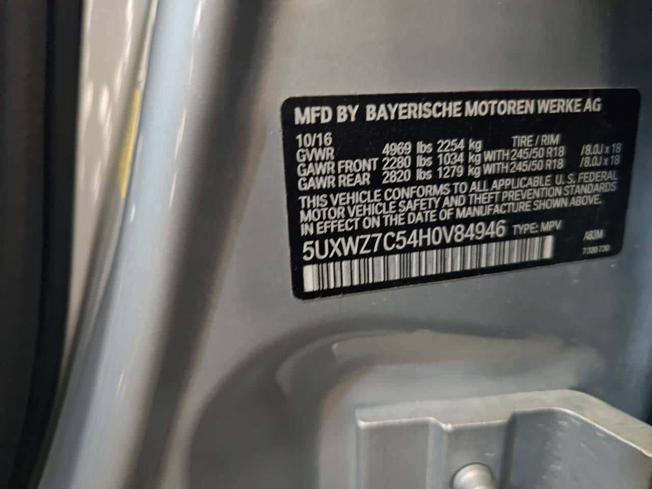 BMW X3 2017 thumbnail 7