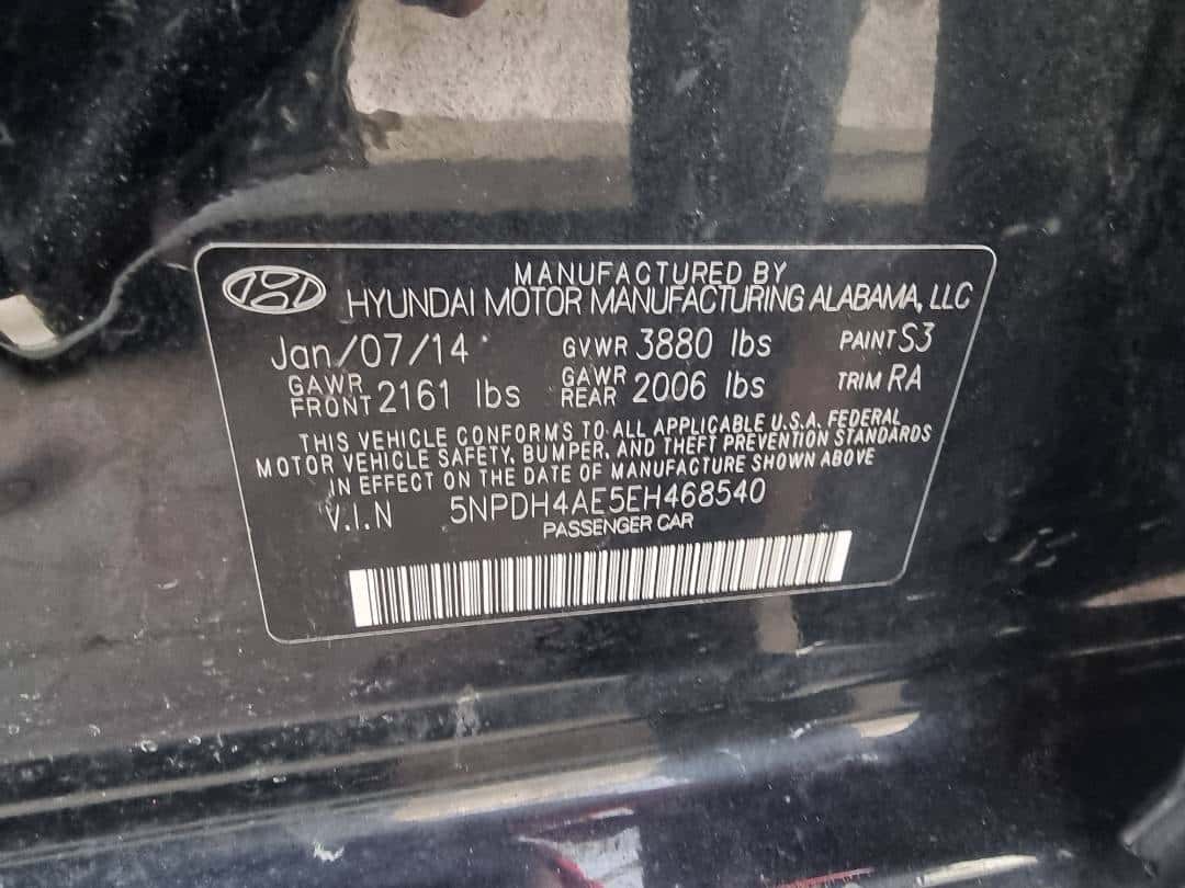 HYUNDAI ELANTRA 2014 thumbnail 7