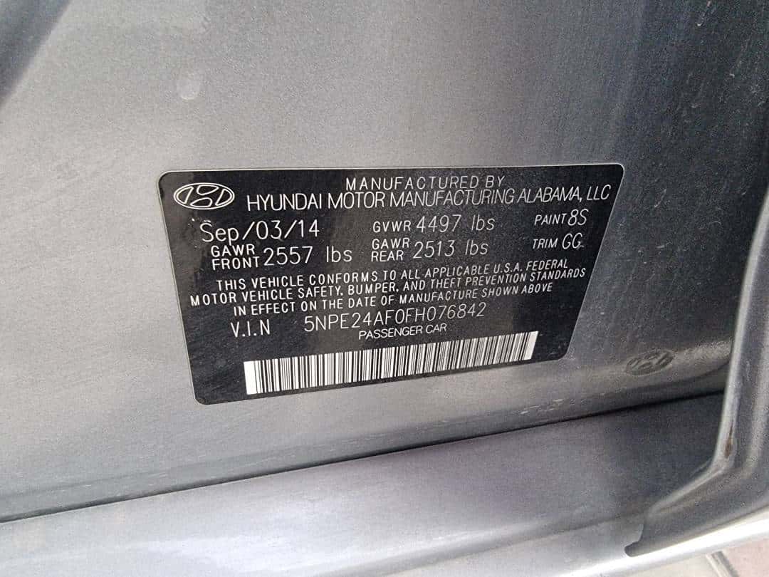 Hyundai Sonata 2015 thumbnail 7
