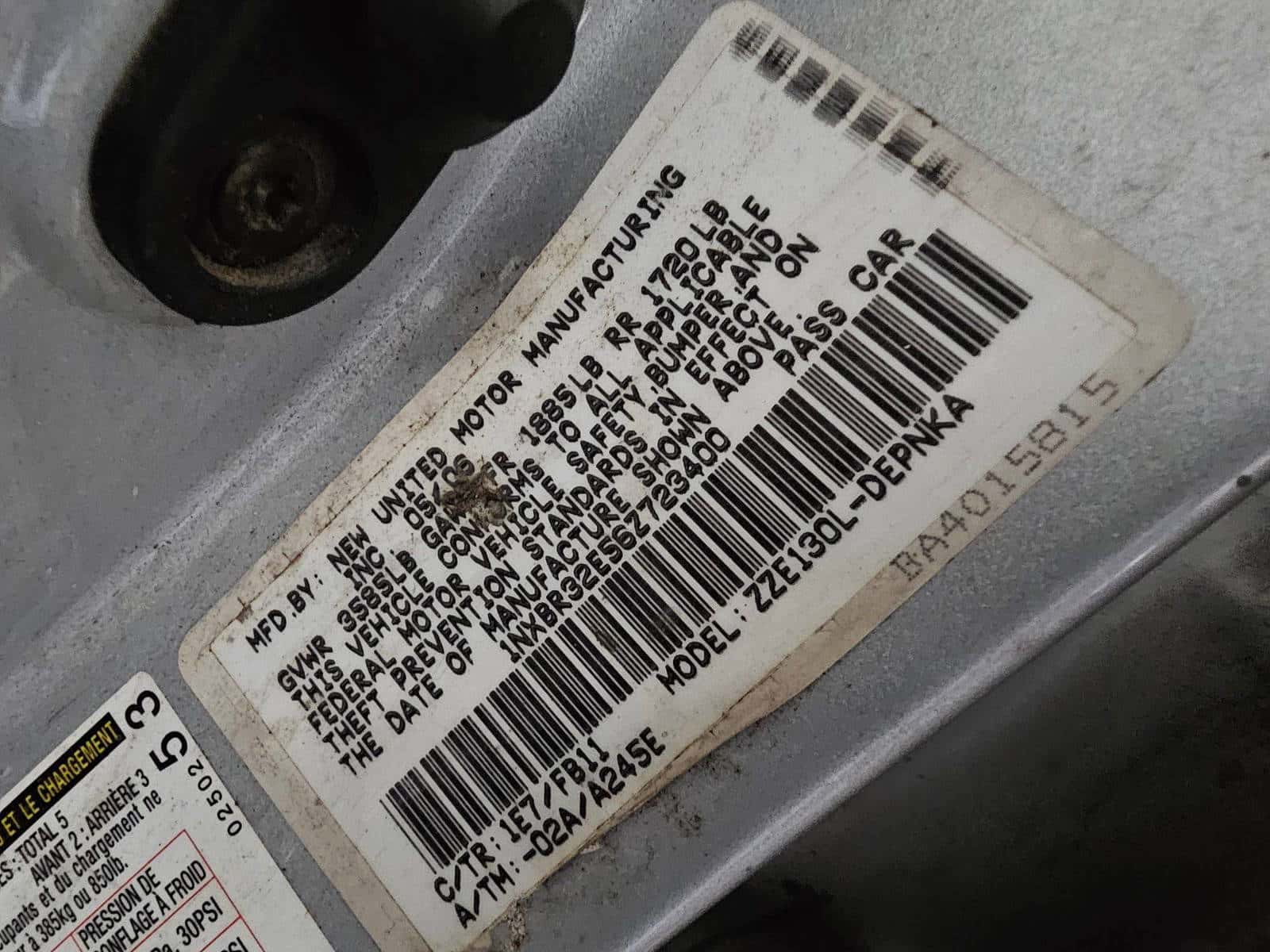 Toyota Corolla 2006 thumbnail 7
