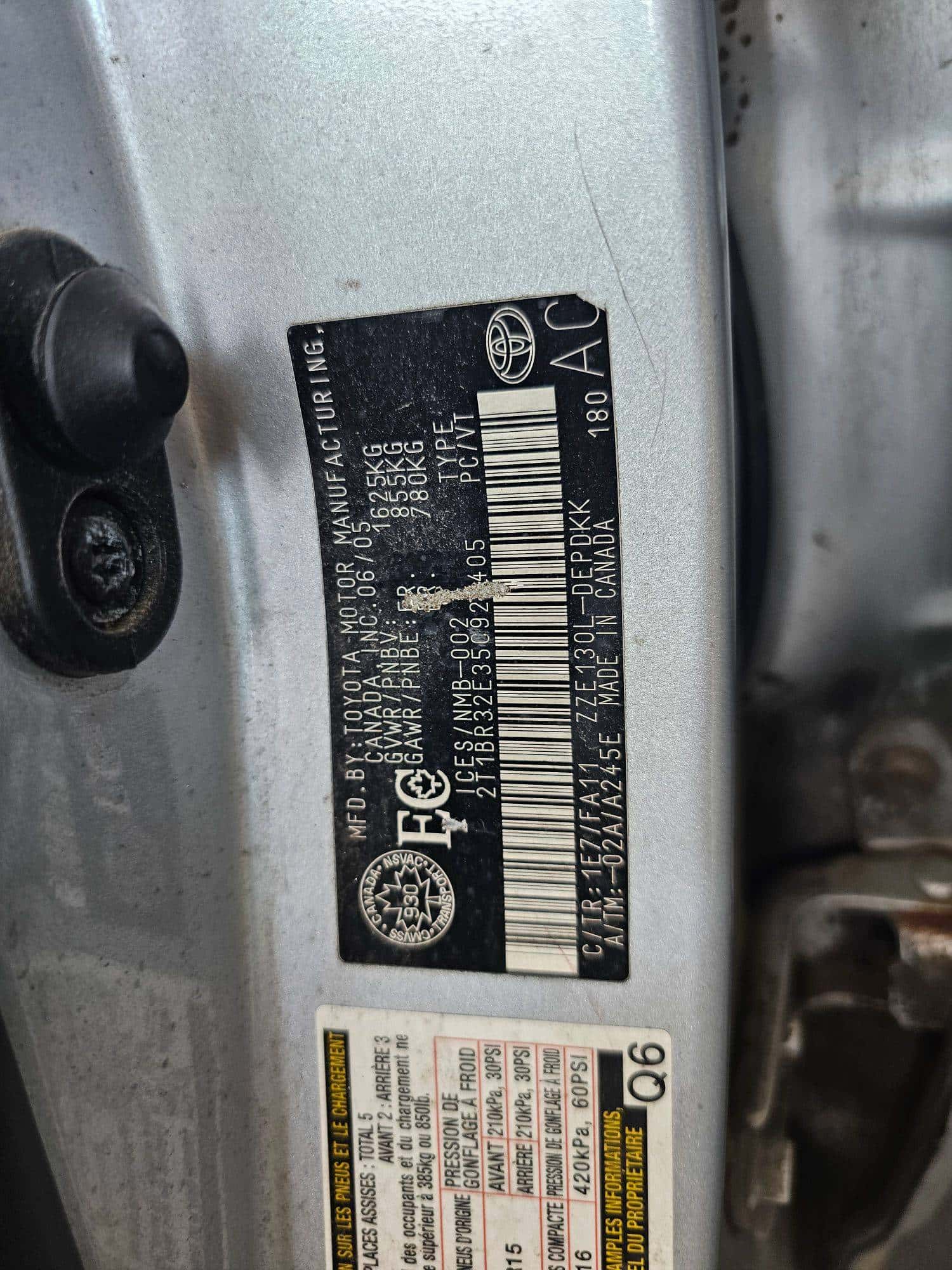 Toyota Corolla 2005 thumbnail 7