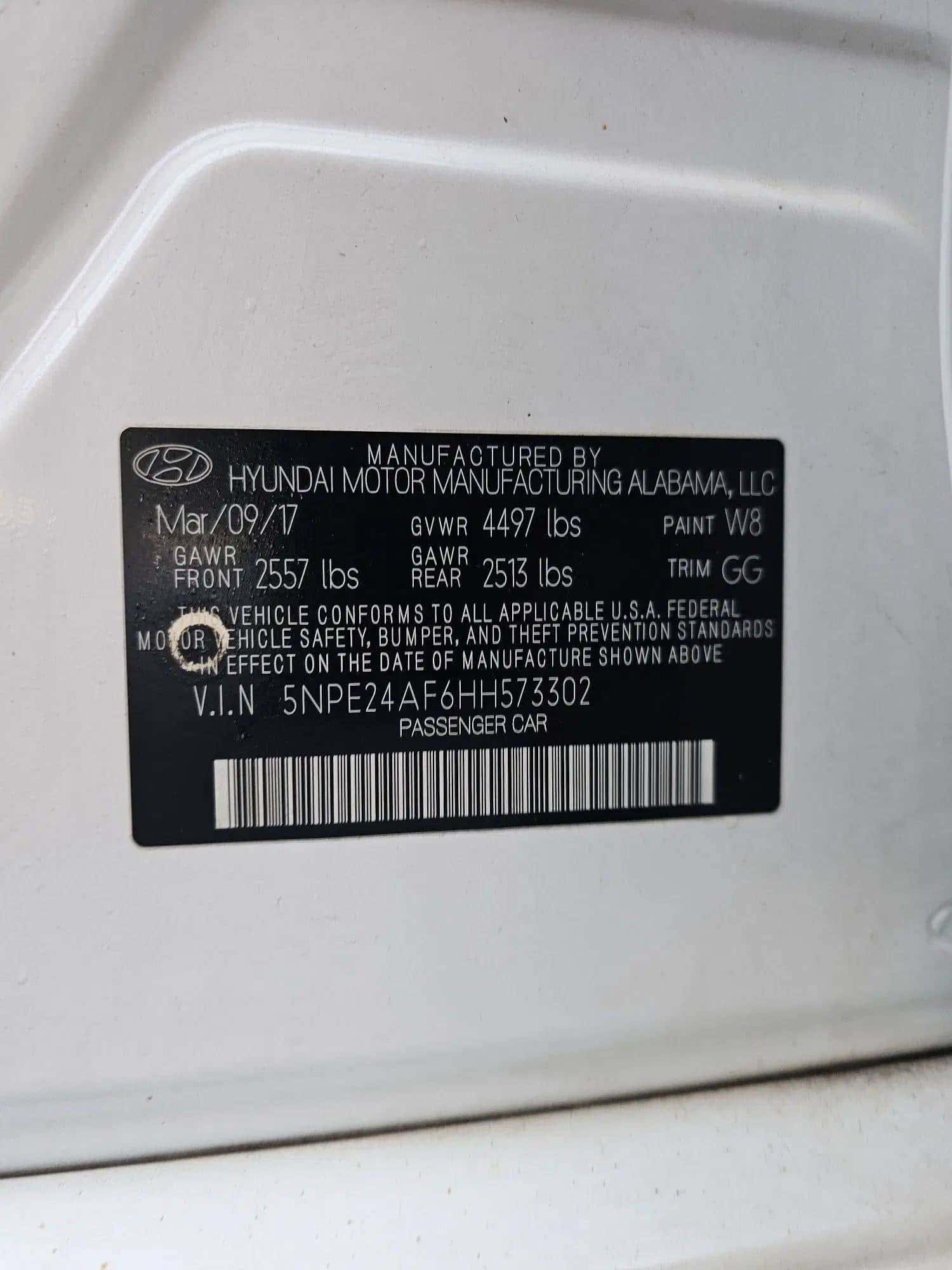 Hyundai Sonata 2017 thumbnail 2