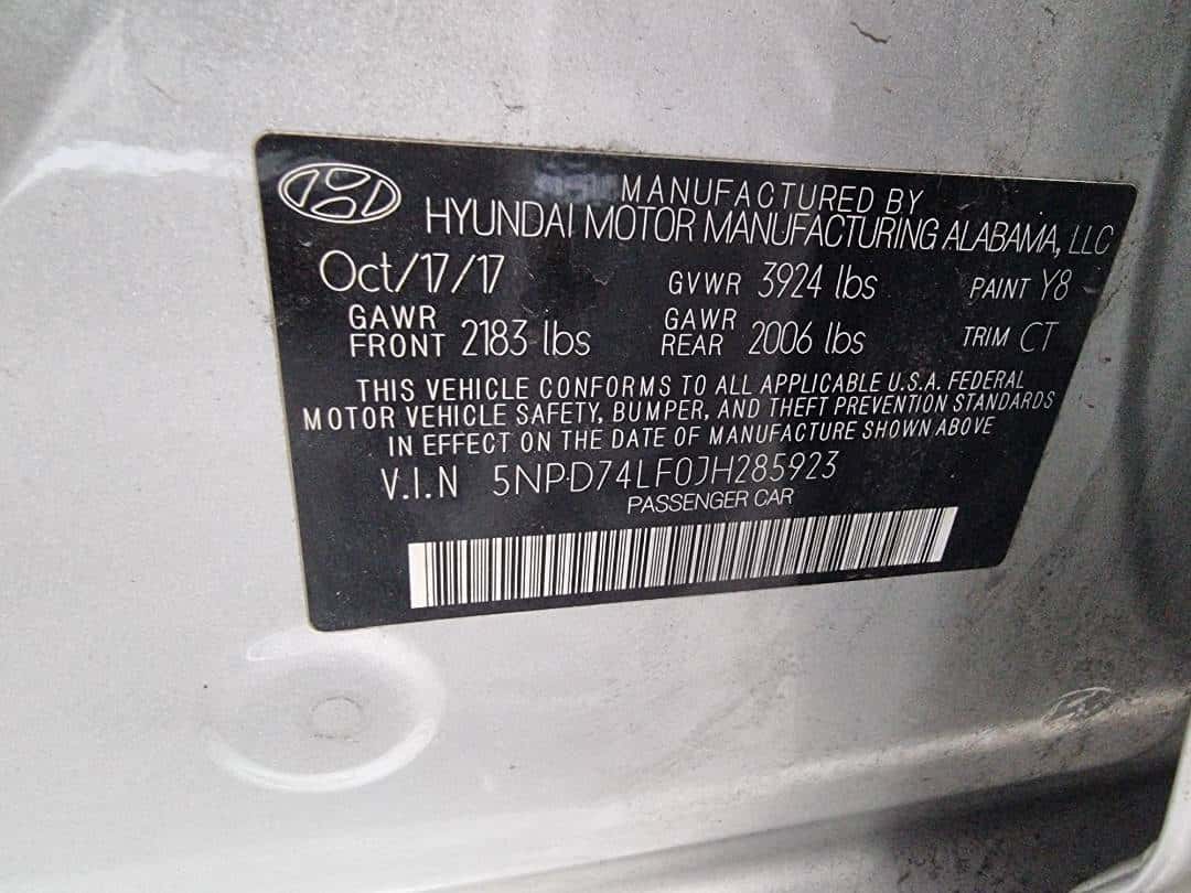 HYUNDAI ELANTRA 2018 thumbnail 7