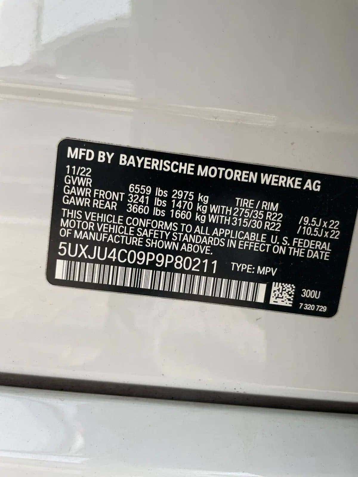 BMW X5 M50I 2023 thumbnail 2