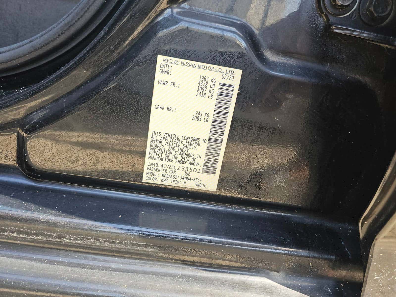 NISSAN ALTIMA - Exterior