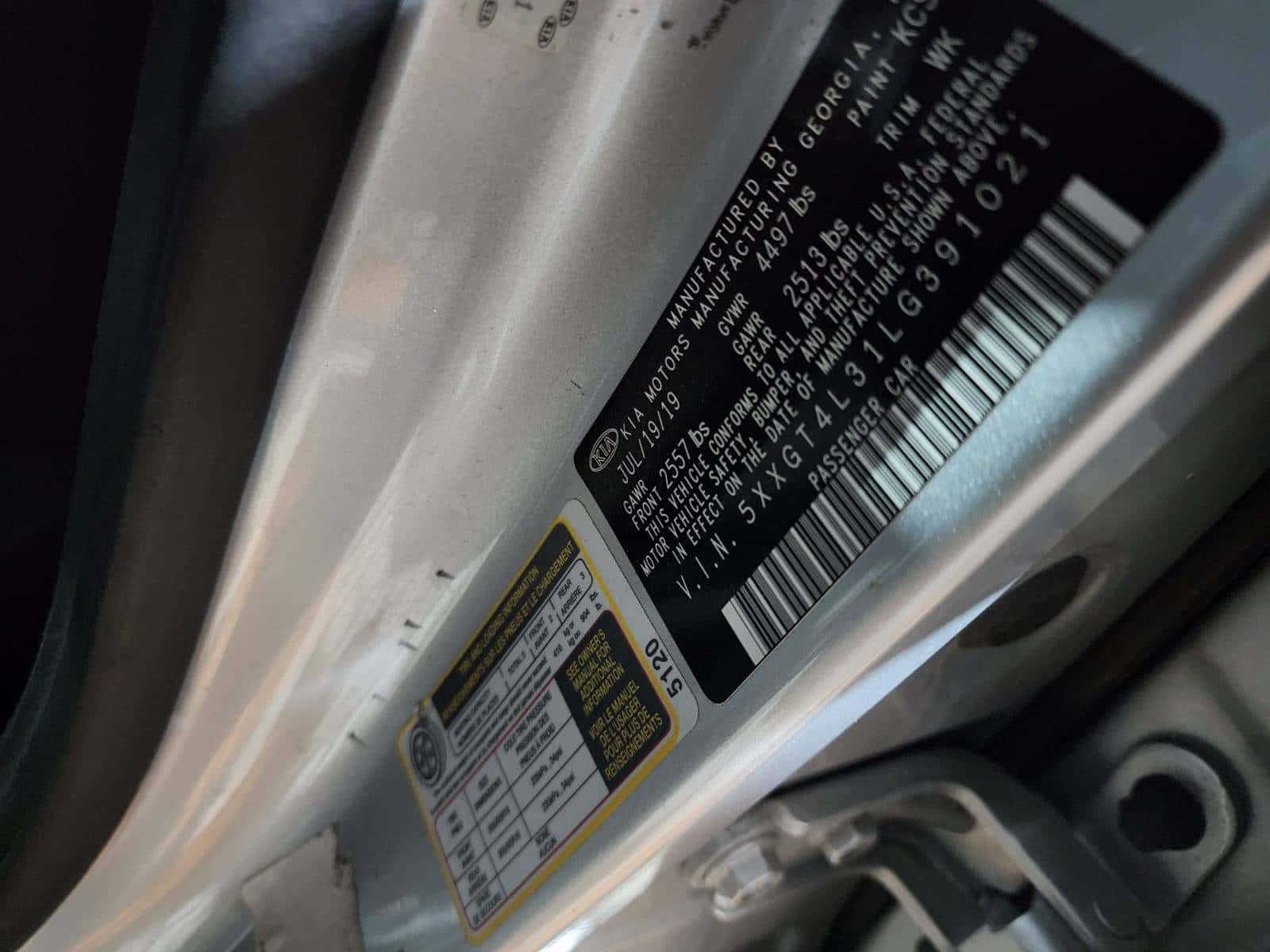 KIA OPTIMA 2020 thumbnail 5