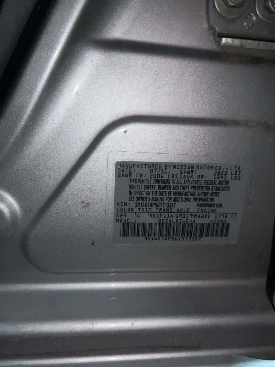 NISSAN SENTRA 2016 thumbnail 3