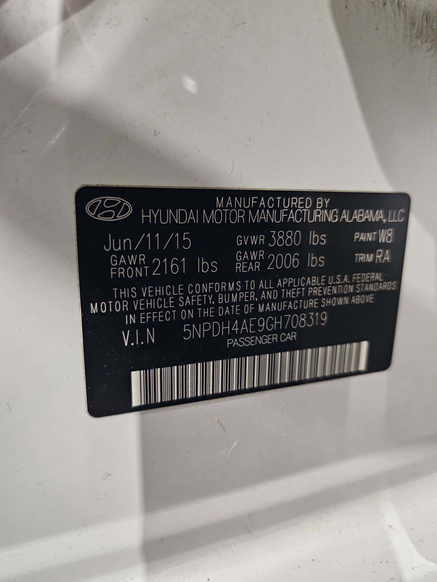 HYUNDAI ELANTRA 2016 thumbnail 7