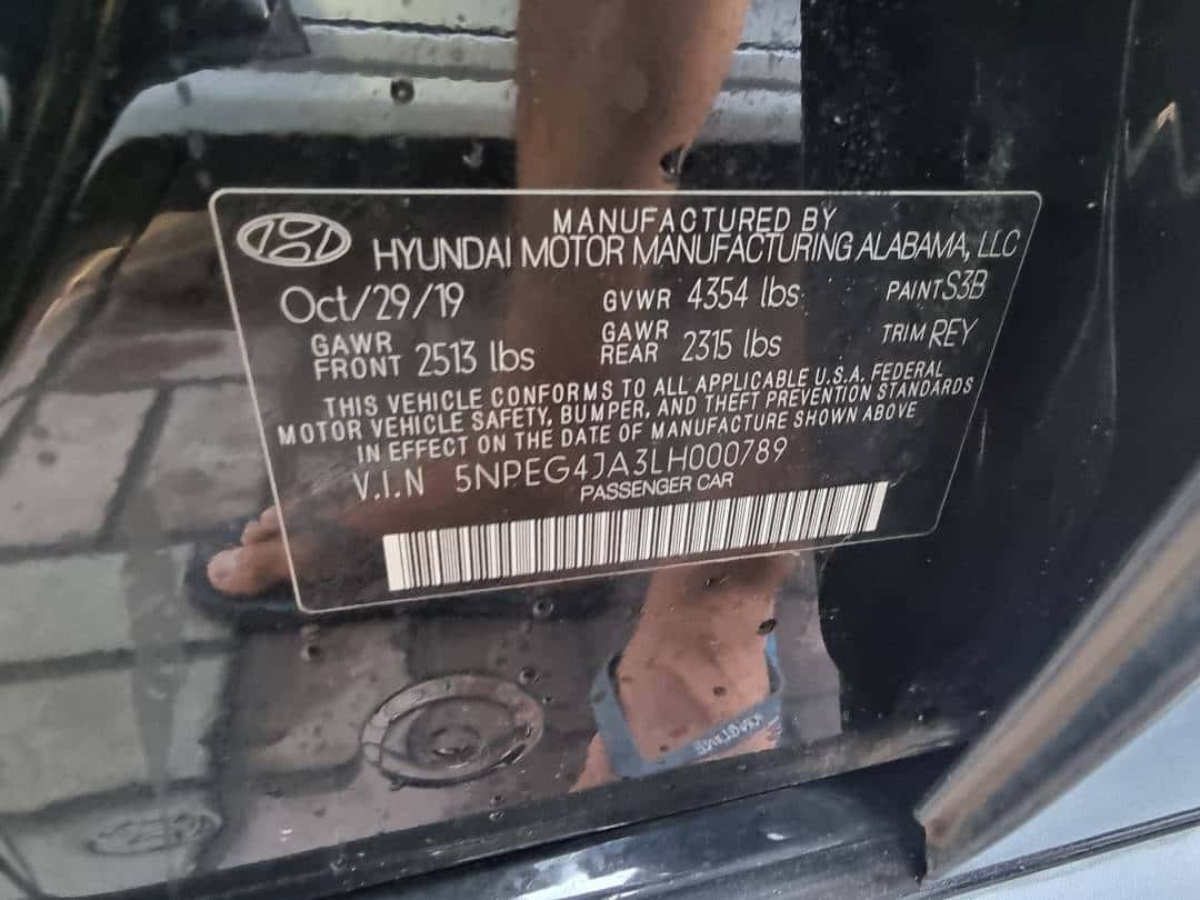 HYUNDAI SONATA 2020 thumbnail 4