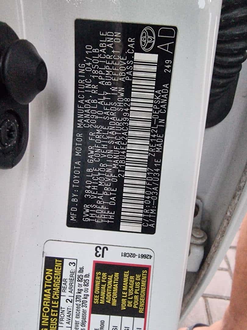 TOYOTA COROLLA 2010 thumbnail 7