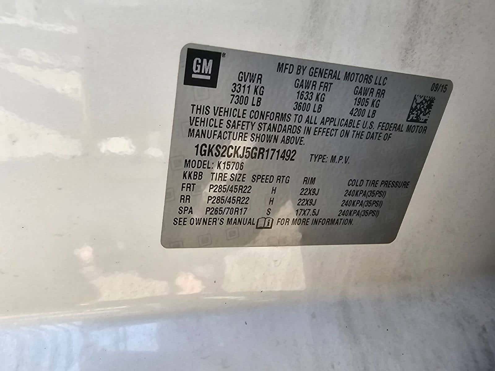 GMC YUKON 2016 thumbnail 5