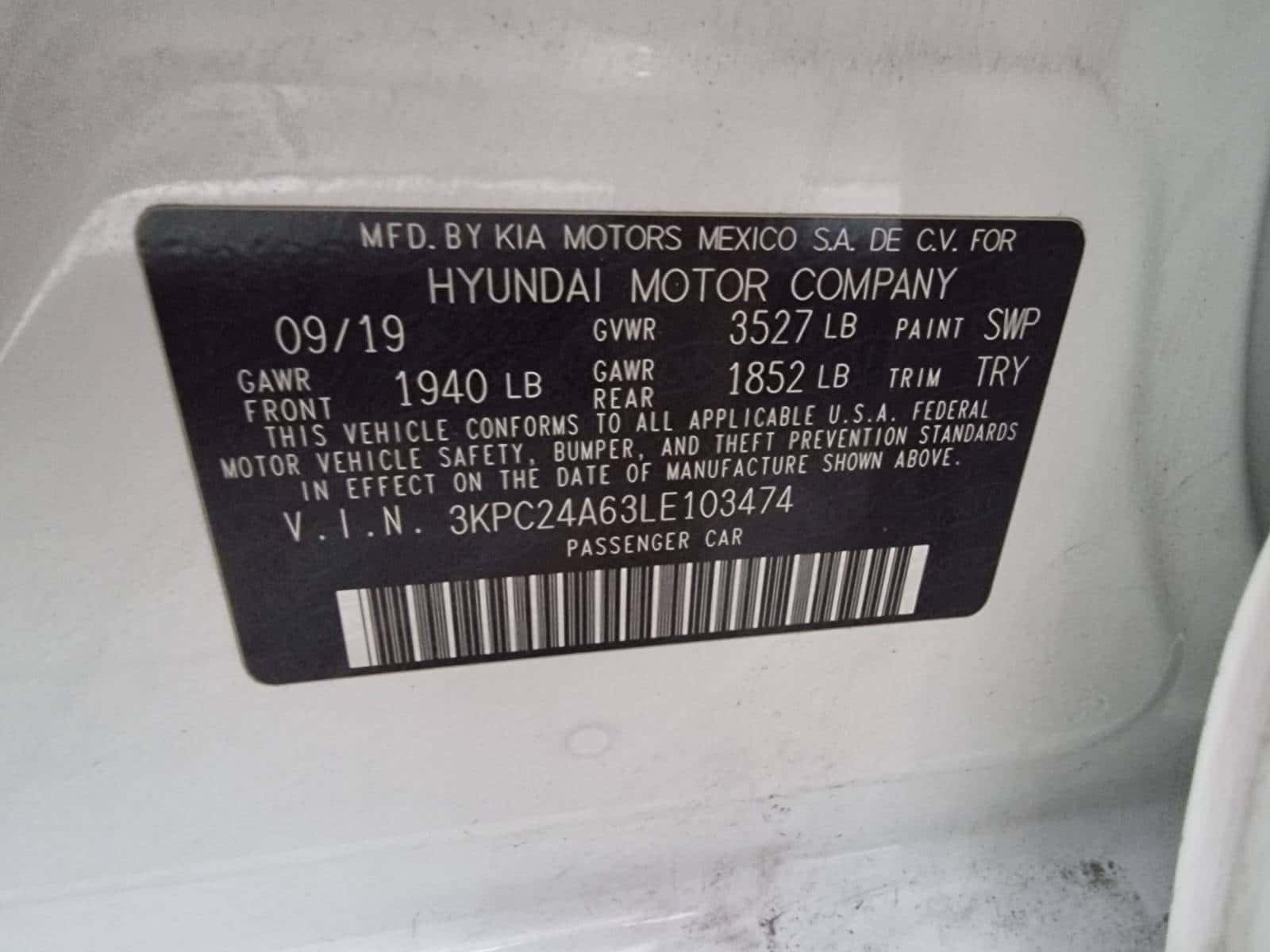HYUNDAI ACCENT 2020 thumbnail 7