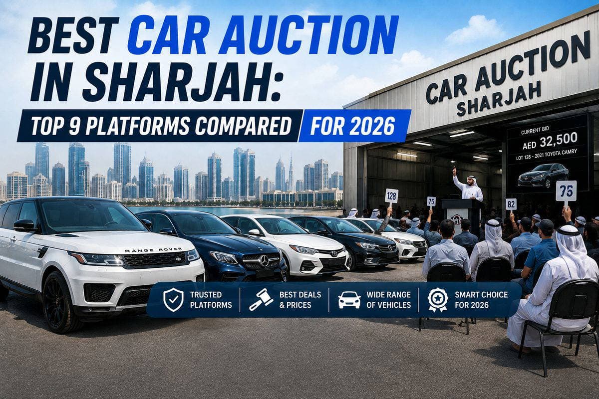 Best Car Auction in Sharjah: Top 9 Platforms Compared for 2026