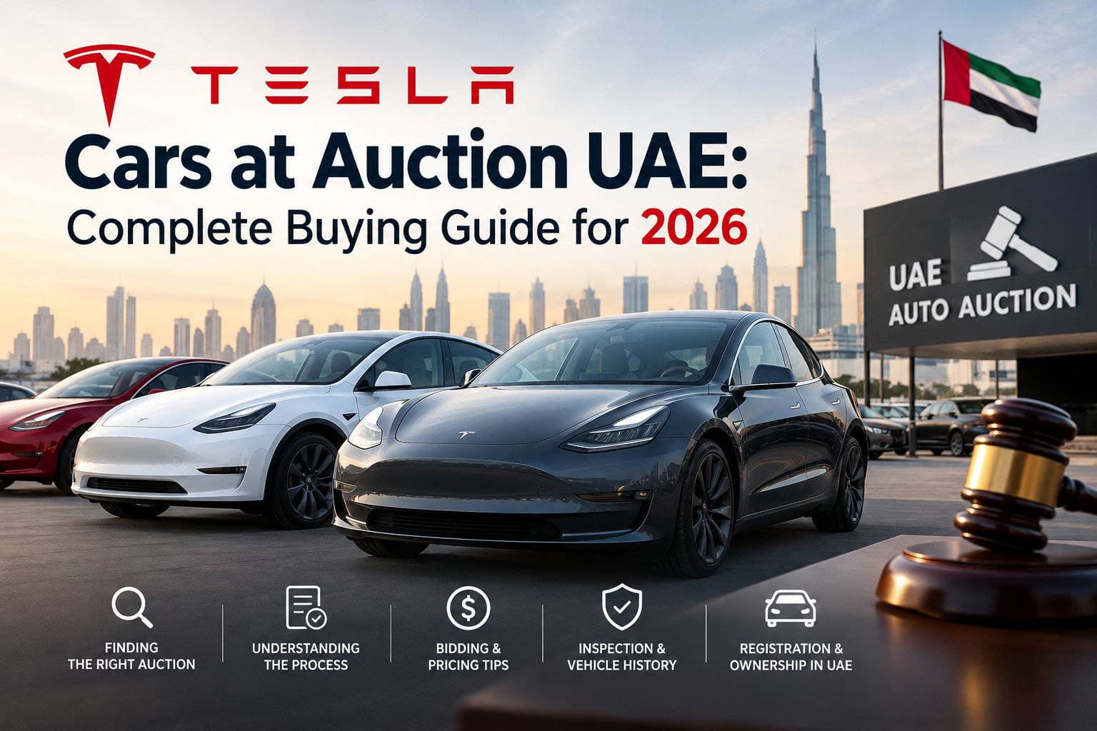 Tesla Cars at Auction UAE: Complete Buying Guide for 2026