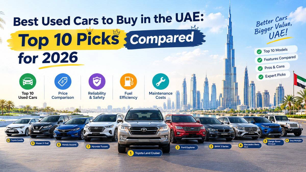 Best Used Cars to Buy in the UAE: Top 10 Picks Compared for 2026