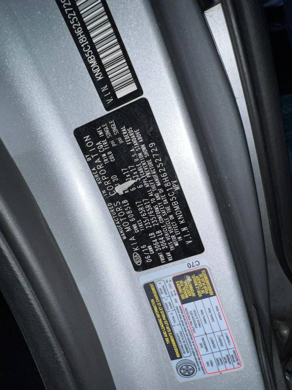 KIA SEDONA 2017 view 2