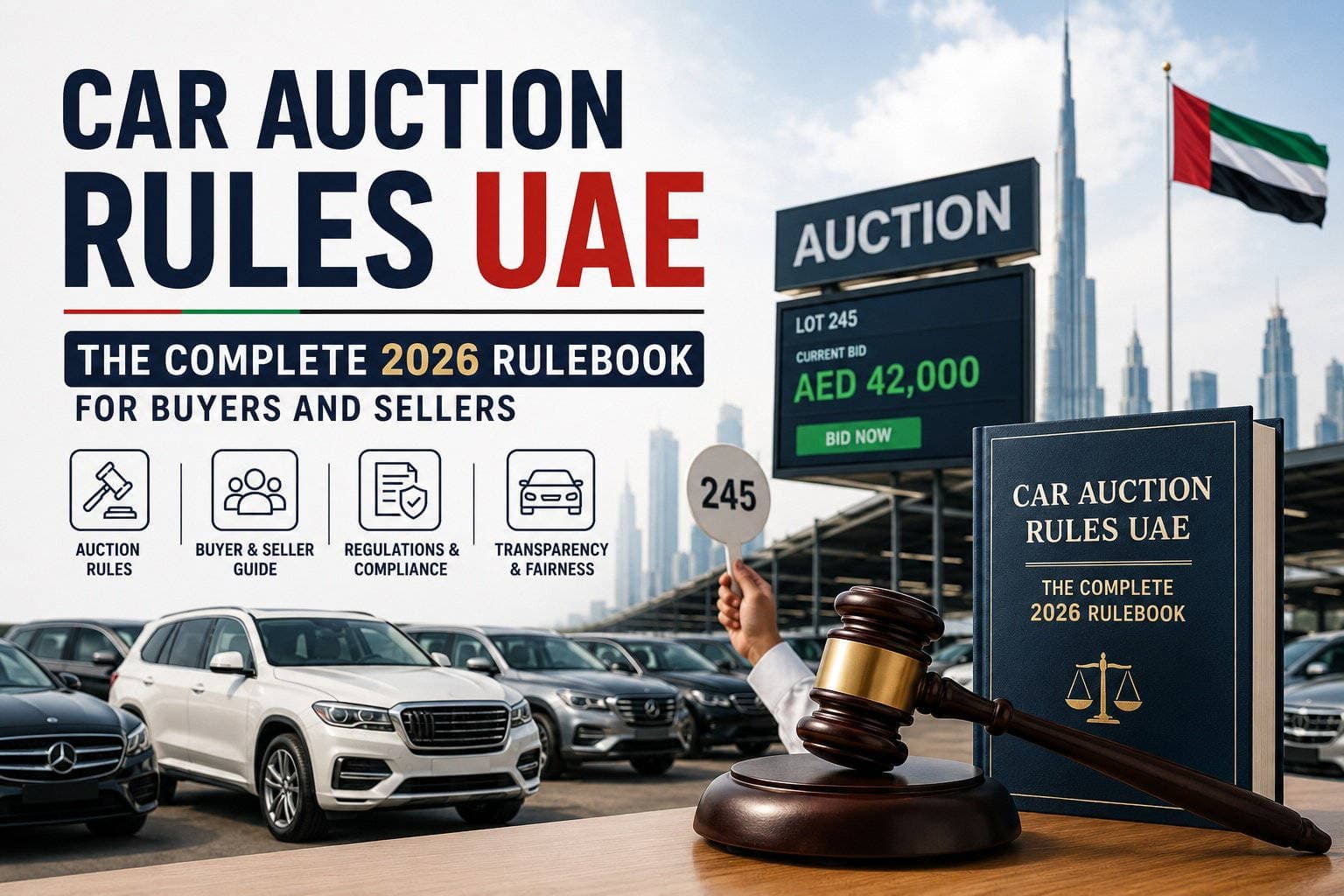 Car Auction Rules UAE: The Complete 2026 Rulebook for Buyers and Sellers Car Auction Rules UAE: The Complete 2026 Rulebook for Buyers and Sellers