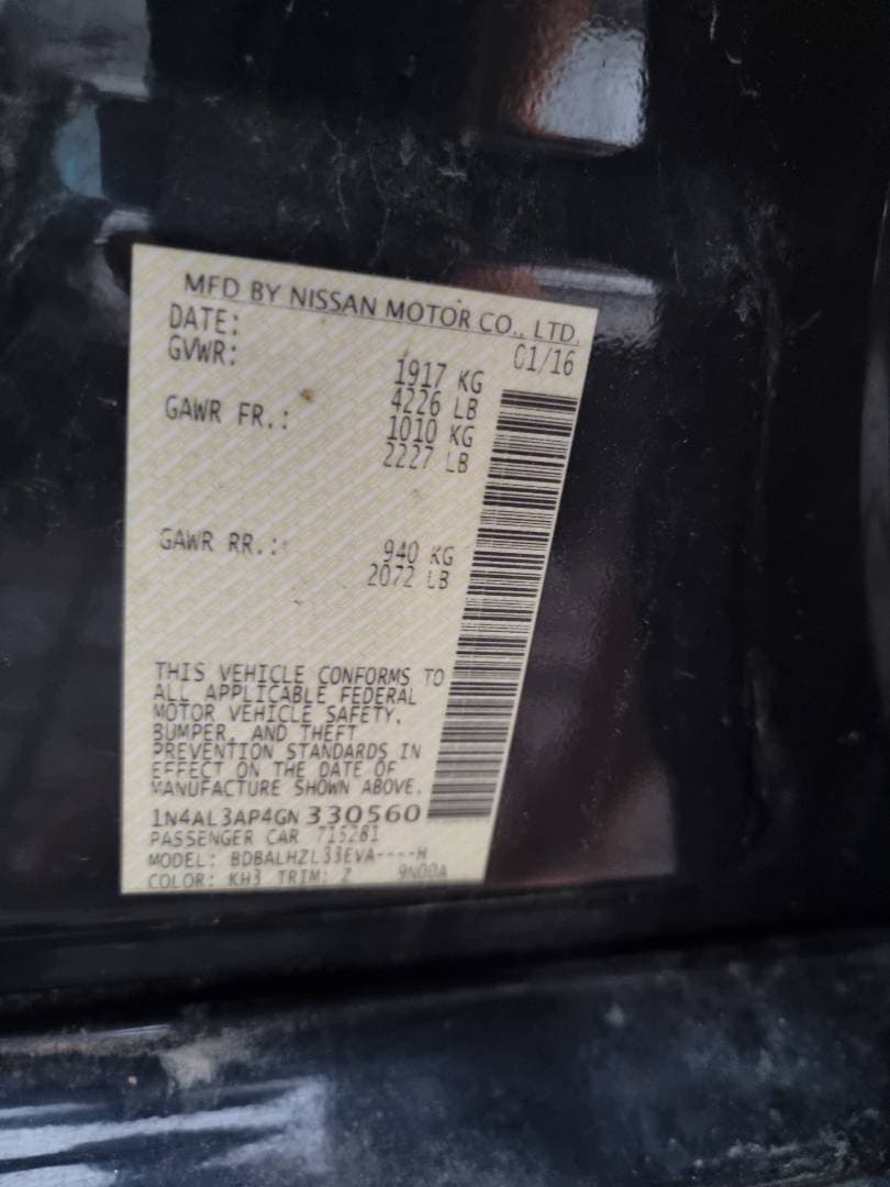 NISSAN ALTIMA 2016 view 7 NISSAN ALTIMA 2016 view 7