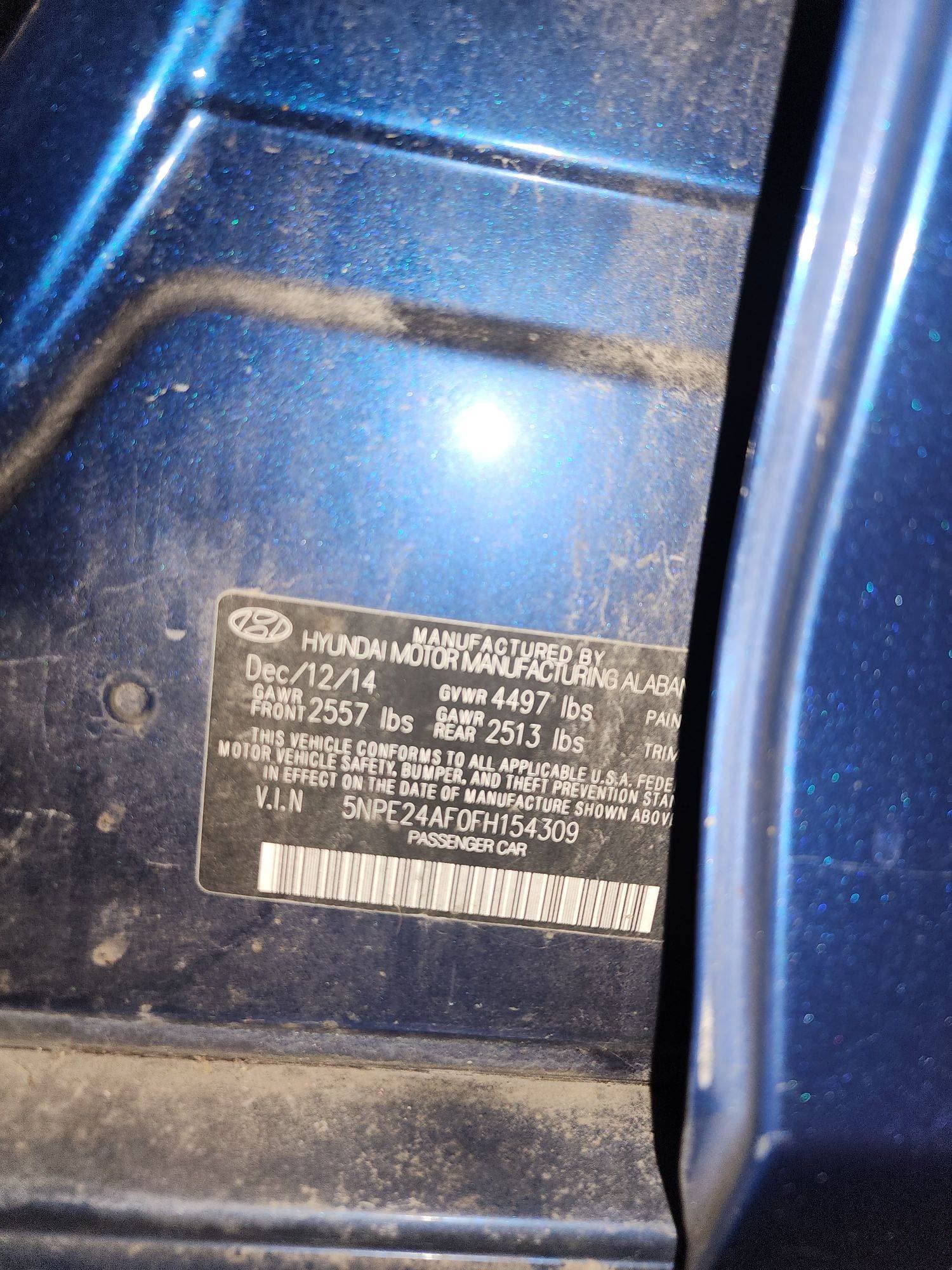 HYUNDAI SONATA 2015 view 9 HYUNDAI SONATA 2015 view 9